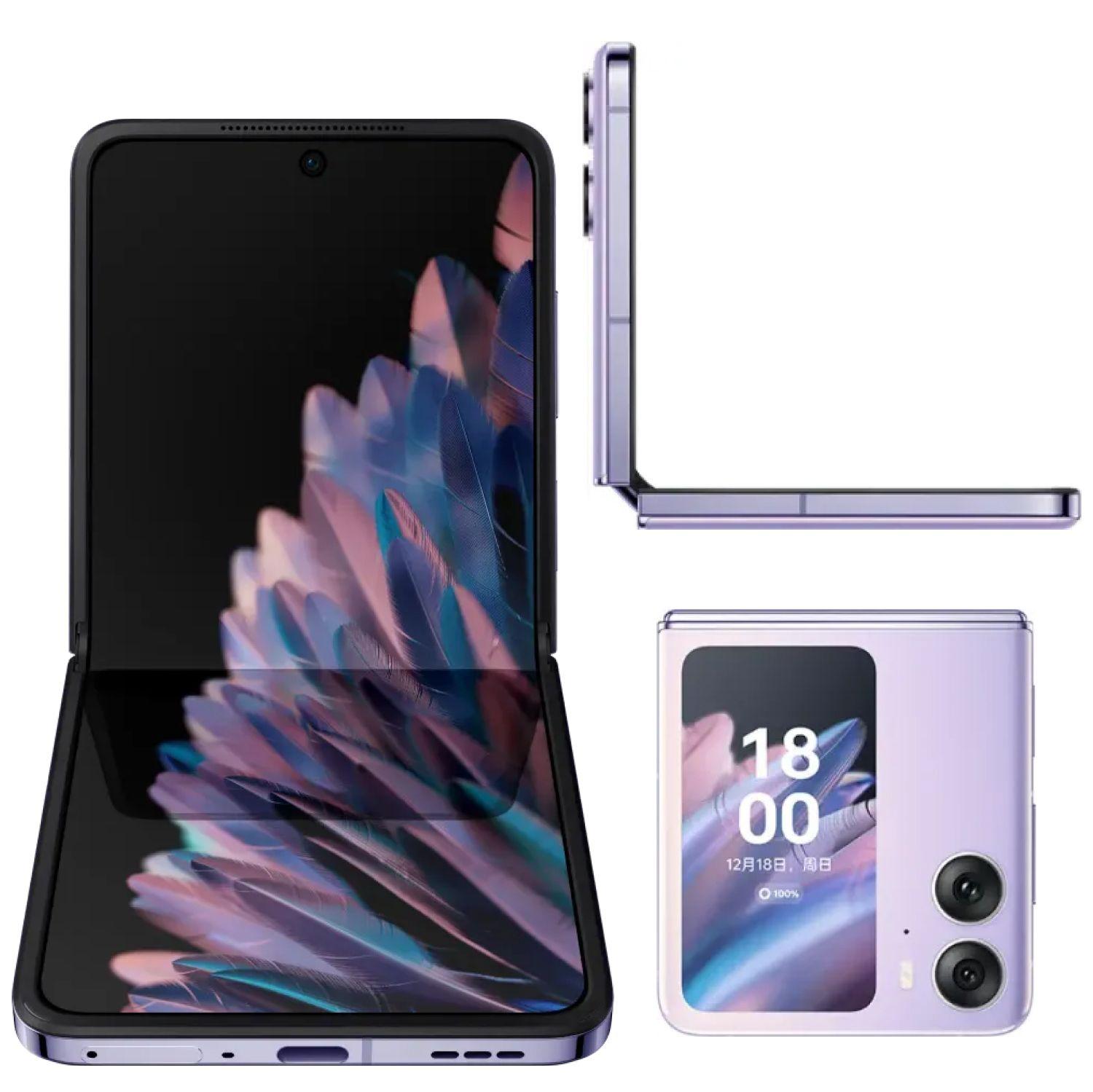 Oppo Find N2 Flip foldable front and back view