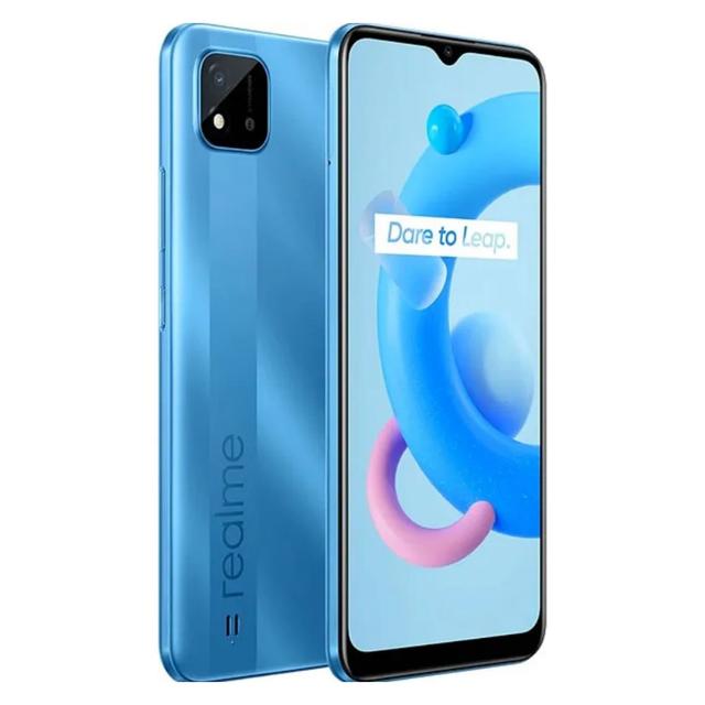 Realme C20A back and front view