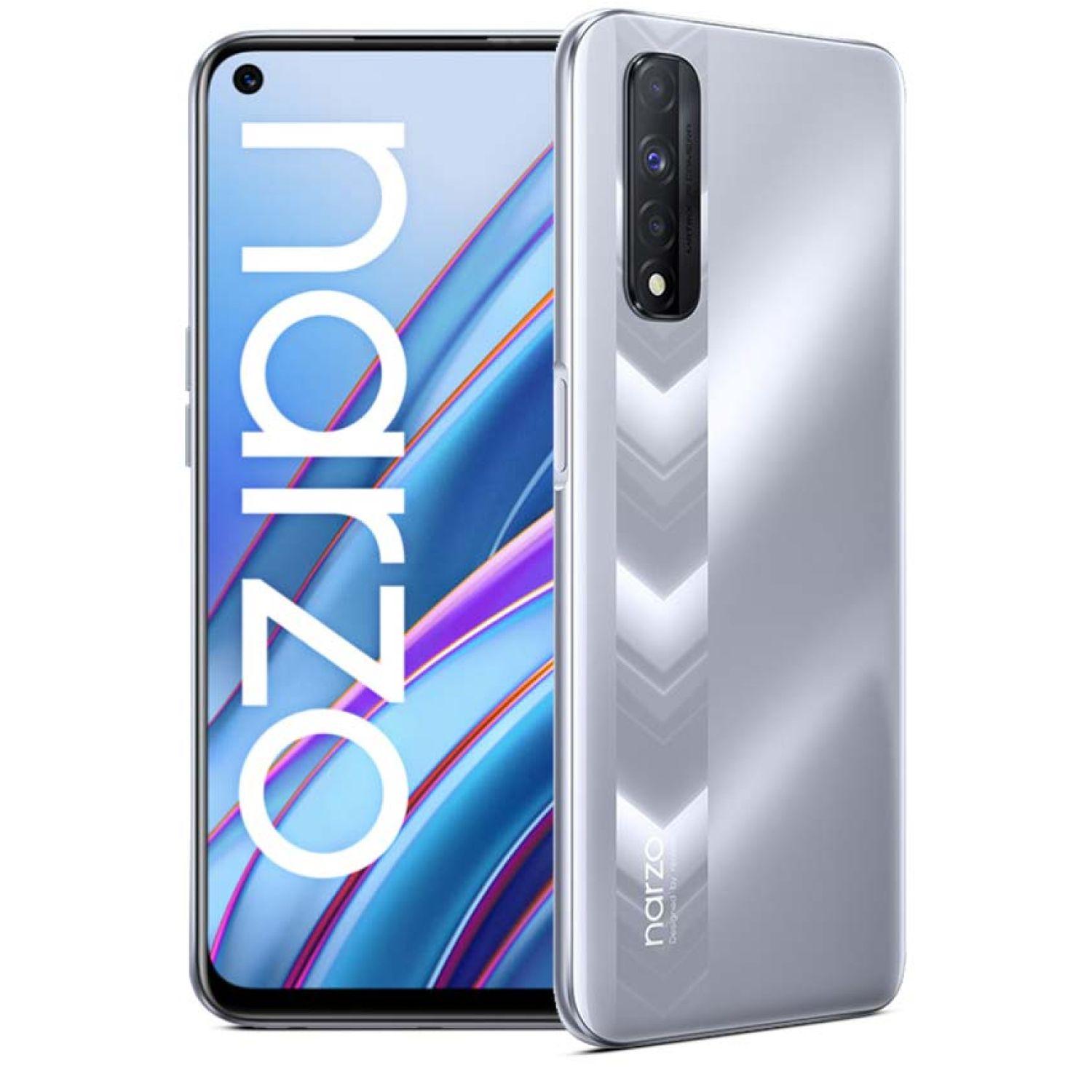 Realme Narzo 30 front and back view