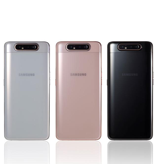 Samsung Galaxy A80 back view