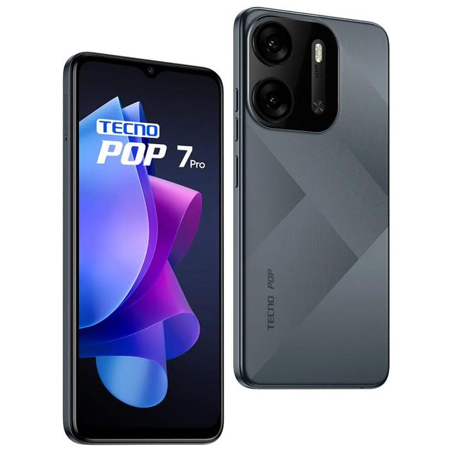 Tecno Pop 7 Pro front and back view