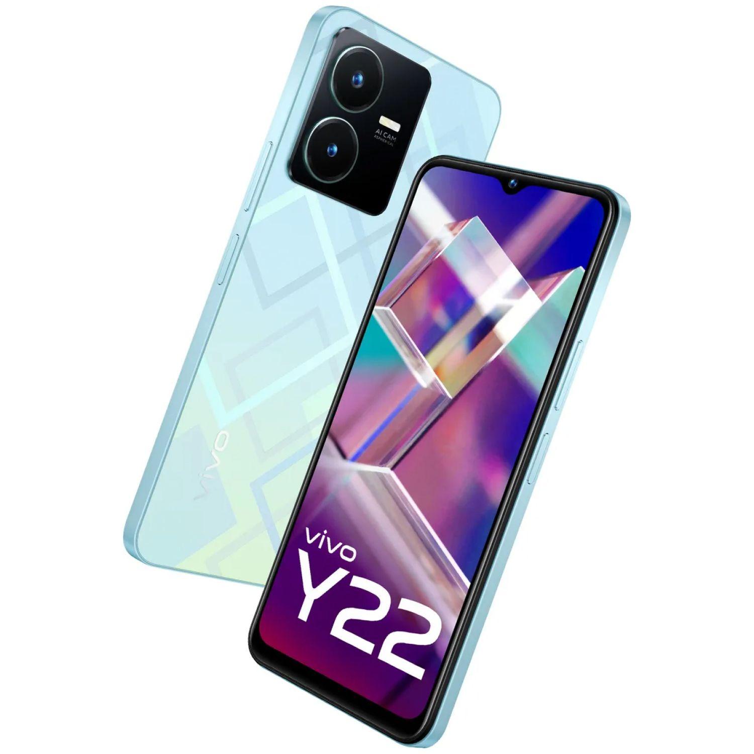 vivo Y22 front and back view