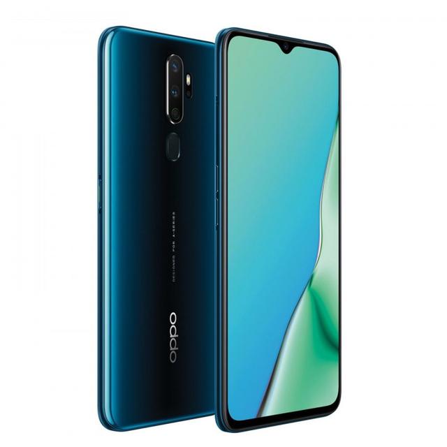 Oppo A9 (2020) back and front view