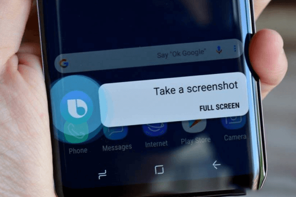 Using-Bixby-Voice-Command : How to Take a Screenshot on Samsung