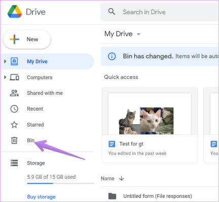 Understanding Google Drive Trash