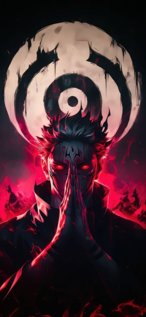 Gojo Unleashed Power Of The Six Eyes Wallpaper for iPhone