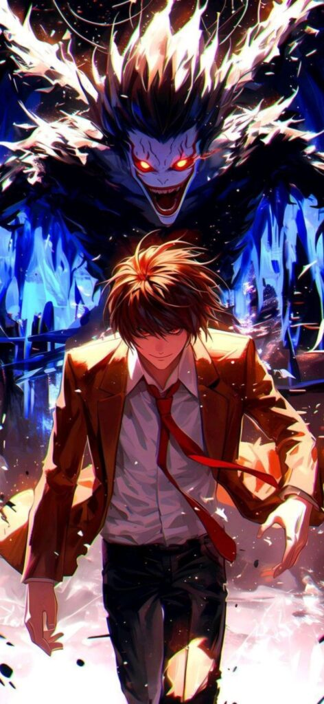 Light Yagami X Ryuk Wallpaper for iPhone