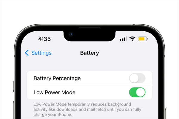 Use Low Power Mode - Tip to Save iPhone Battery Health