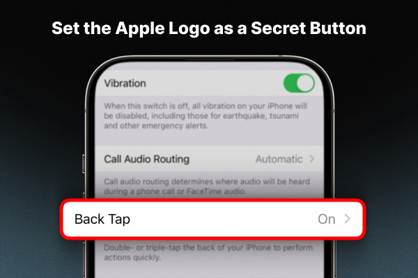 How to Set the Apple Logo as a Secret Button