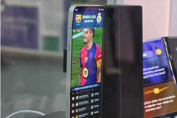 Asymmetric Flip Display at MWC Day 3 2025